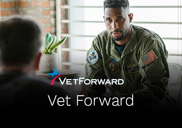 photo of group veterans talking