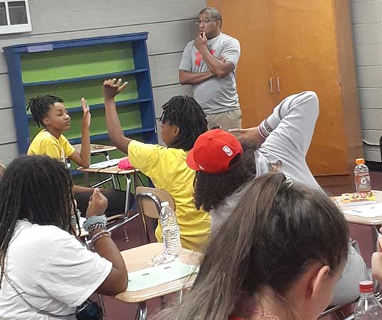 students in the classroom